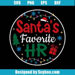 Santa's Favorite HR Svg
