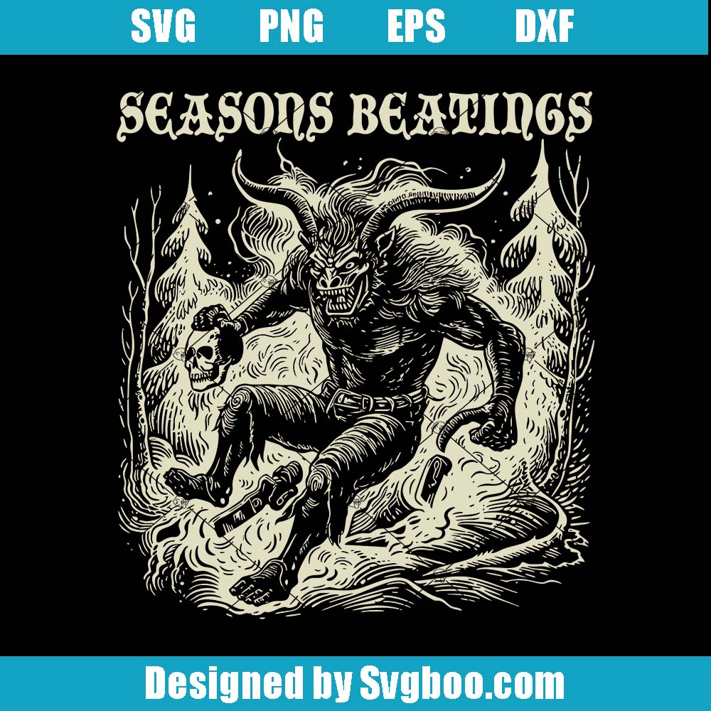 Seasons Beatings Svg, Old Row Smokin' Meats And Clapping Cheeks Svg