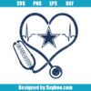 Cowboys Stethoscope Heart Svg