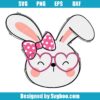 Cute Rabbit With Glasses Svg