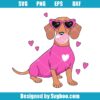 Dachshund Valentine Svg