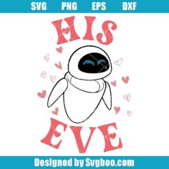 Disney Pixar Wall-E And Eve Svg