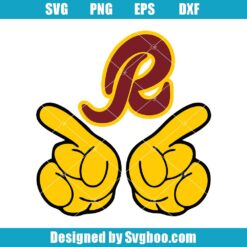 Finger Washington Redskins Svg