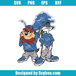 Looney Tunes Hip Hop Detroit Lions Svg