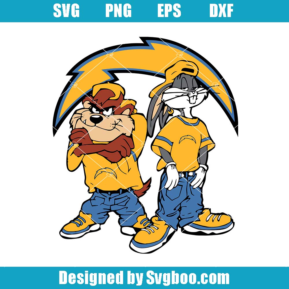 Looney Tunes Hip Hop Los Angeles Charger Svg, Football Team Svg