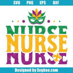 Mardi Gras Nurse Svg