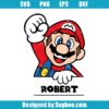 Mario Monogram Frame Svg