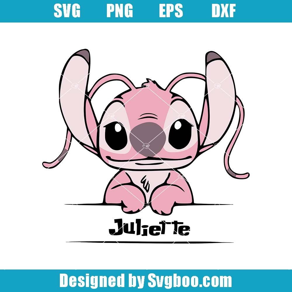 Monogram Frame Angel Svg, Angle Lilo And Stitch Svg, Juliette Svg