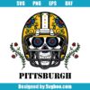 Pittsburgh Steelers Skull Helmet Svg
