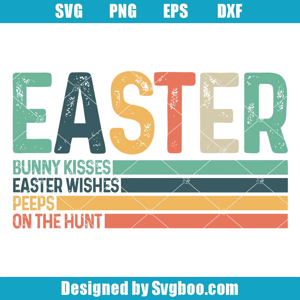 Retro Happy Easter Svg, Easter Quotes Svg, Retro Easter Svg