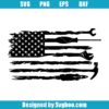 USA Flag Tools Svg