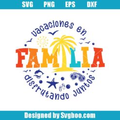 Vacaciones En Familia Svg