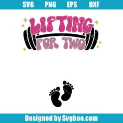 Workout Pregnancy Announcement Svg