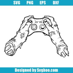 Zombie Gamer Svg