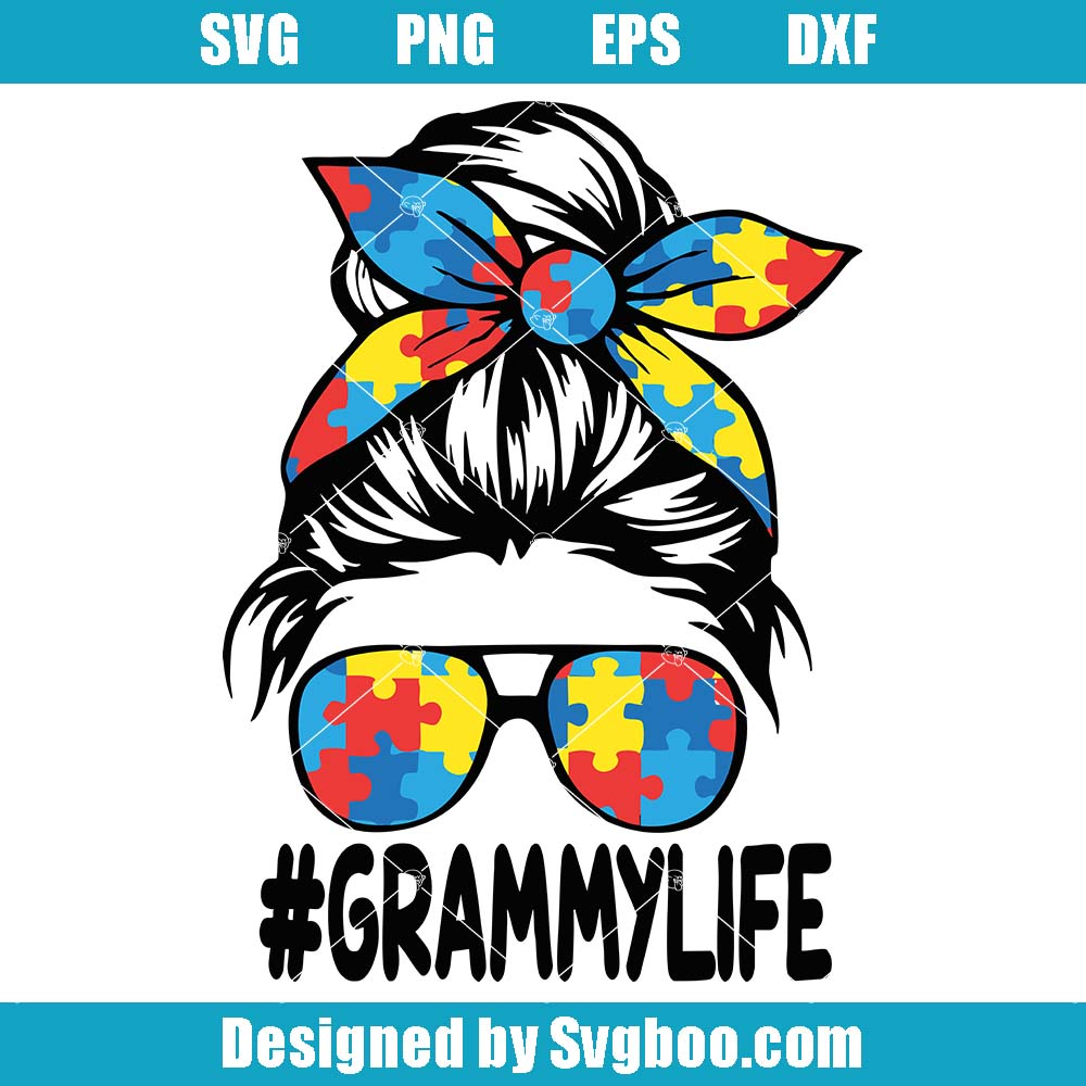 Autism Grammy Life Svg, Autism Grammy Svg, Autism Mom Svg Autism Grammy Life Svg