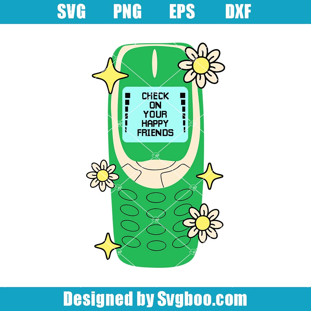 Check On Your Happy Friends Svg, Mental Health Design Svg