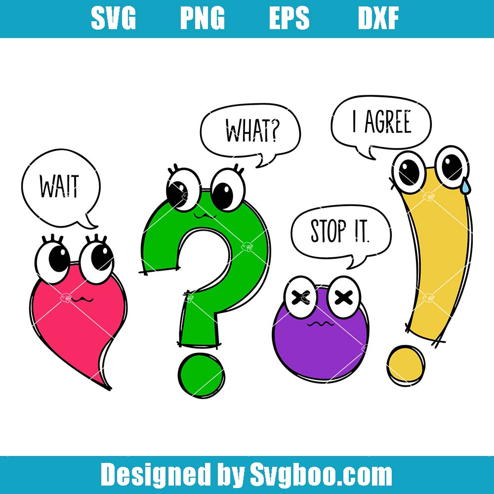 Feel Wait What Svg, Cute Teacher Grammar Svg, Back To School Svg
