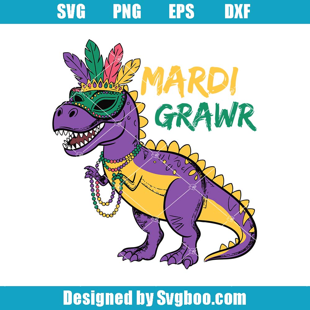Mardi Grawr Svg, Mardi Gras Carnival Svg, Mardi Gras Animal Svg