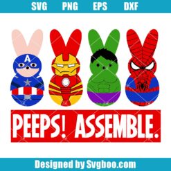 Peeps Assemble Easter Svg