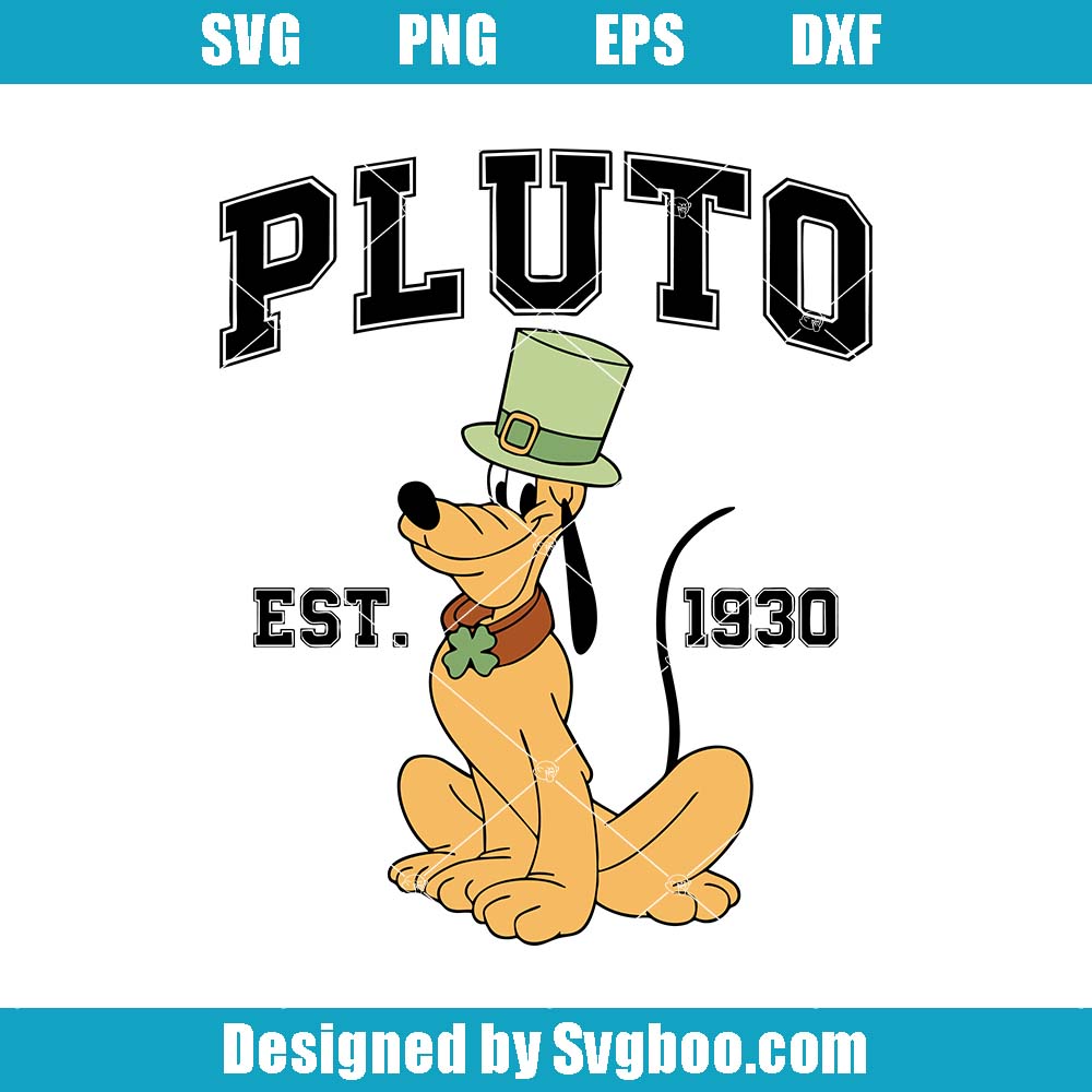 Pluto Est 1930 Svg, Funny Pluto Svg, St Patricks Day Svg Pluto Est 1930 Svg