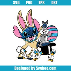 Stitch Easter Magic Hat Svg