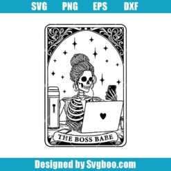 The Boss Babe Tarot Card Svg