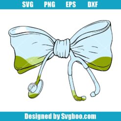 Coquette Stethoscope Bow Svg