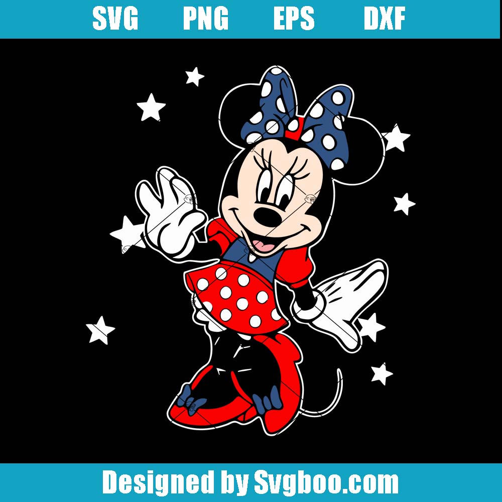 Disney Minnie And Friends Svg, 4th Of July Svg, Independence Day Svg