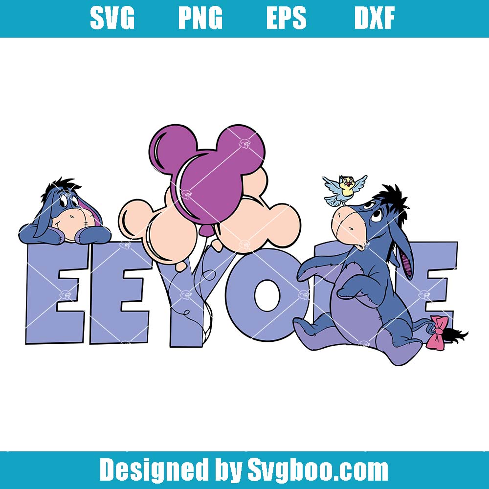 Eyeore Dxf Eeyore Winnie The Pooh Svg Svg Dxf Cricut Silhouette Cut