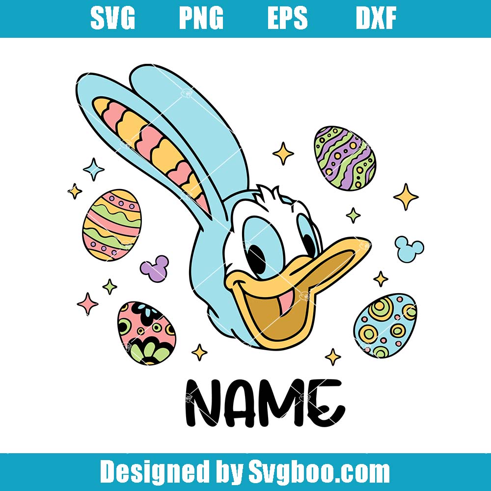 Donald Duck Svg, Happy Easter Svg, Mouse And Friends Svg