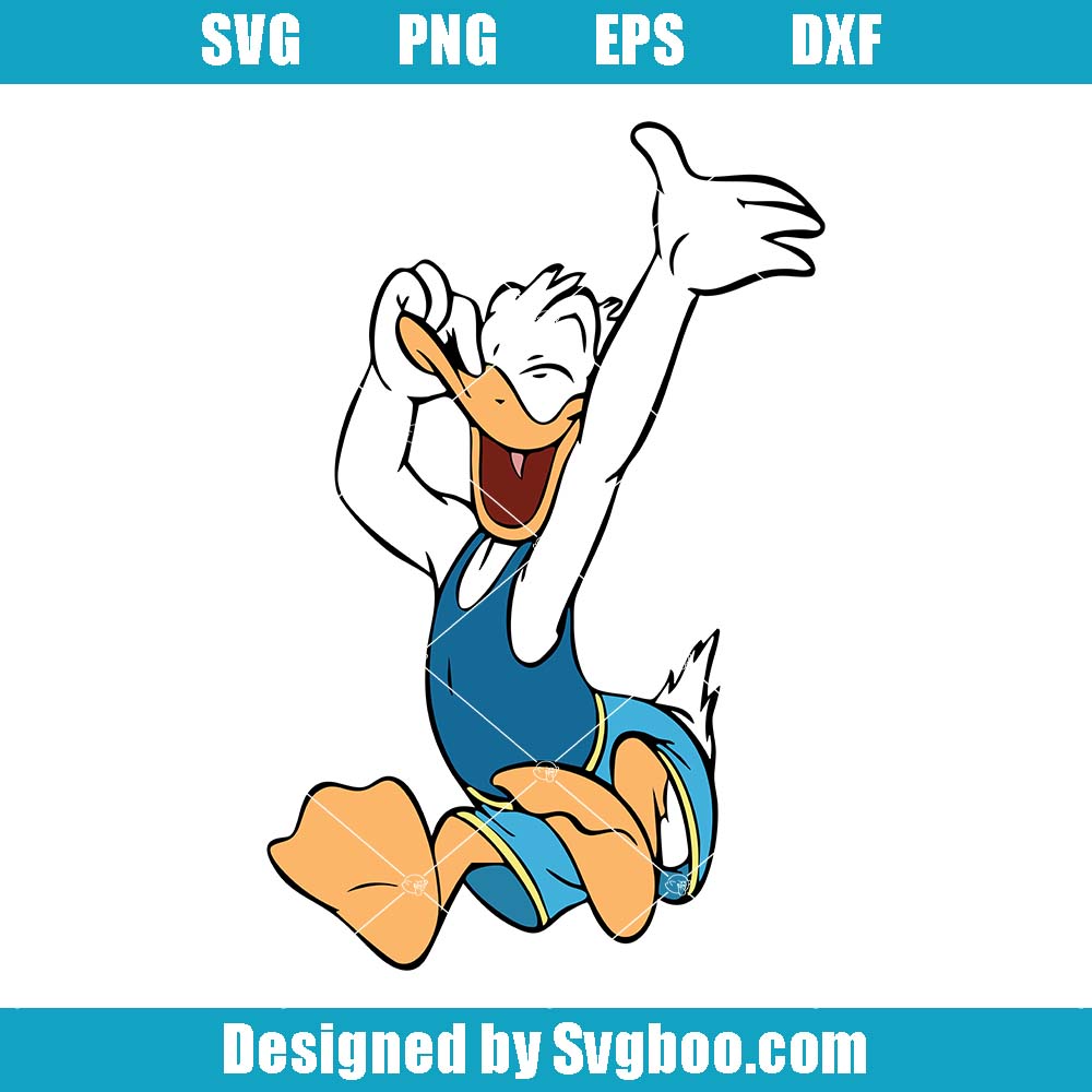 Donald In Bathing Suit Svg, Summer Sign Svg, Funny Donald Duck Svg