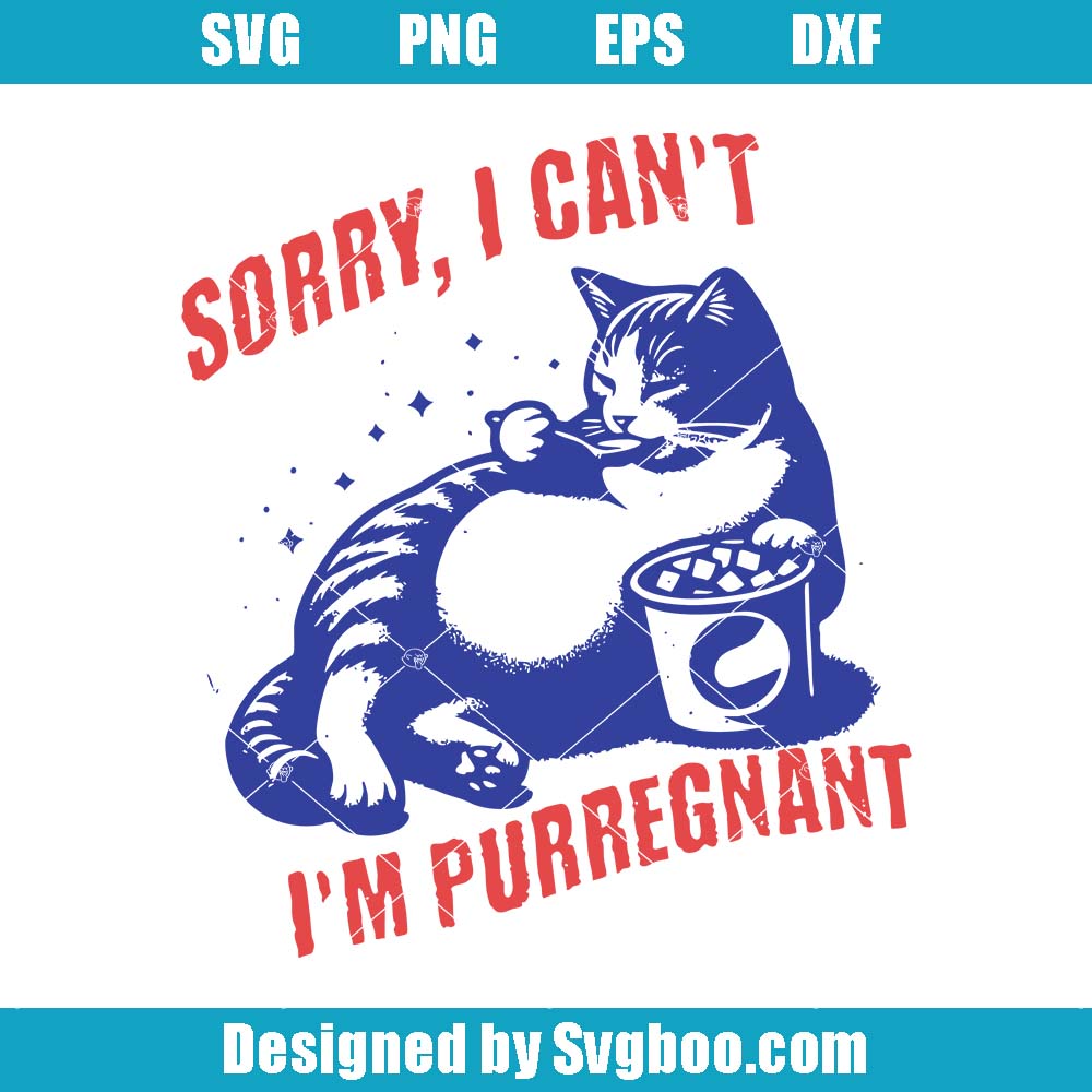 Funny Pregnancy Announcement Svg, Pregnant Cat Svg, Cat Mom Svg Funny Pregnancy Announcement Svg