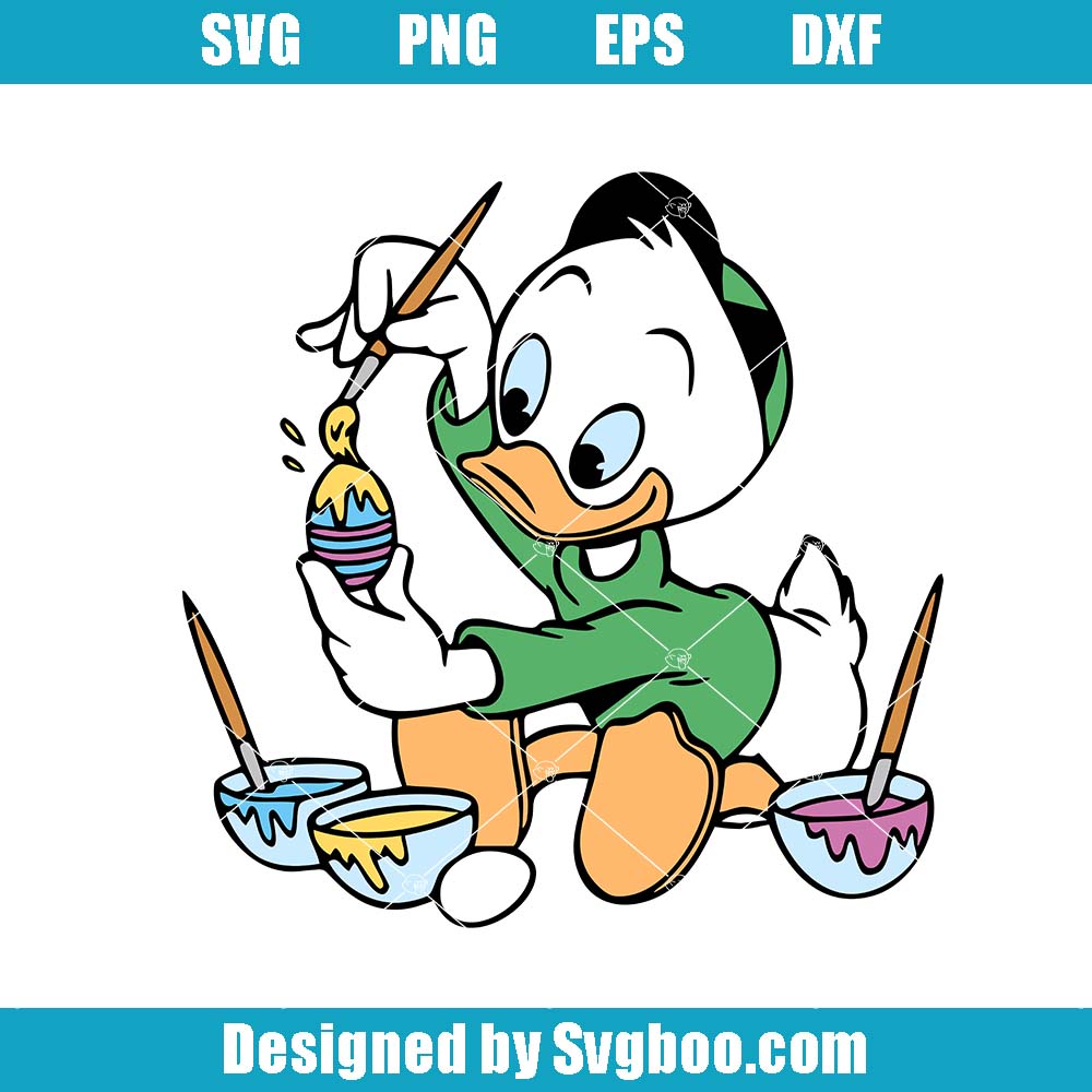 Huey Duck Easter Svg, Huey Duck Characters Svg, Funny Duck Svg Huey Duck Easter Svg