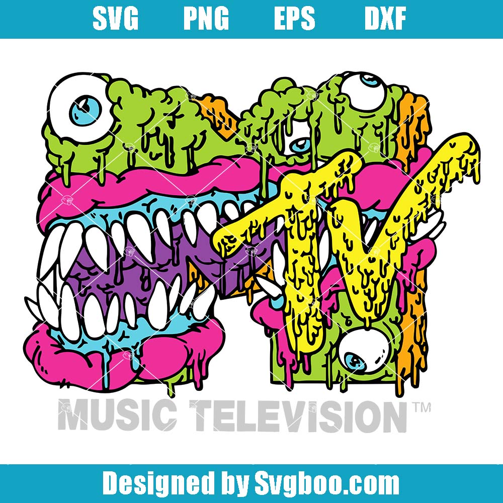 MTV Classic Logo Monster Svg, MTV Logo Svg, Family Vacation Svg