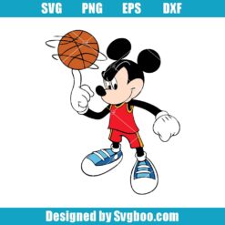 Mickey Mouse Basketball Svg