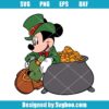 Mickey Mouse With A Pot Of Gold Svg