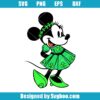Minnie Mouse Shamrock Dress Svg