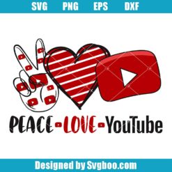 Peace Love YouTube Svg