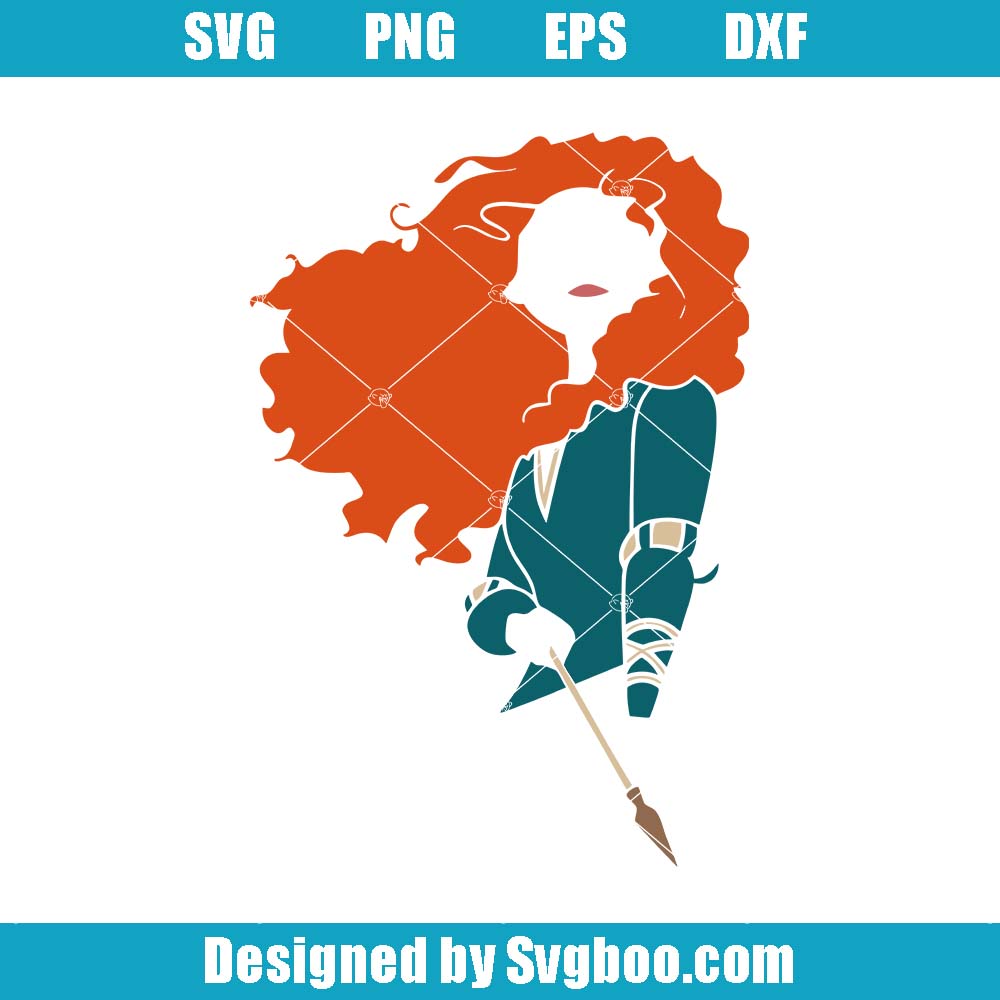 Princess Merida Svg, Cartoon Character Svg, Disney Princess Svg Princess Merida Svg