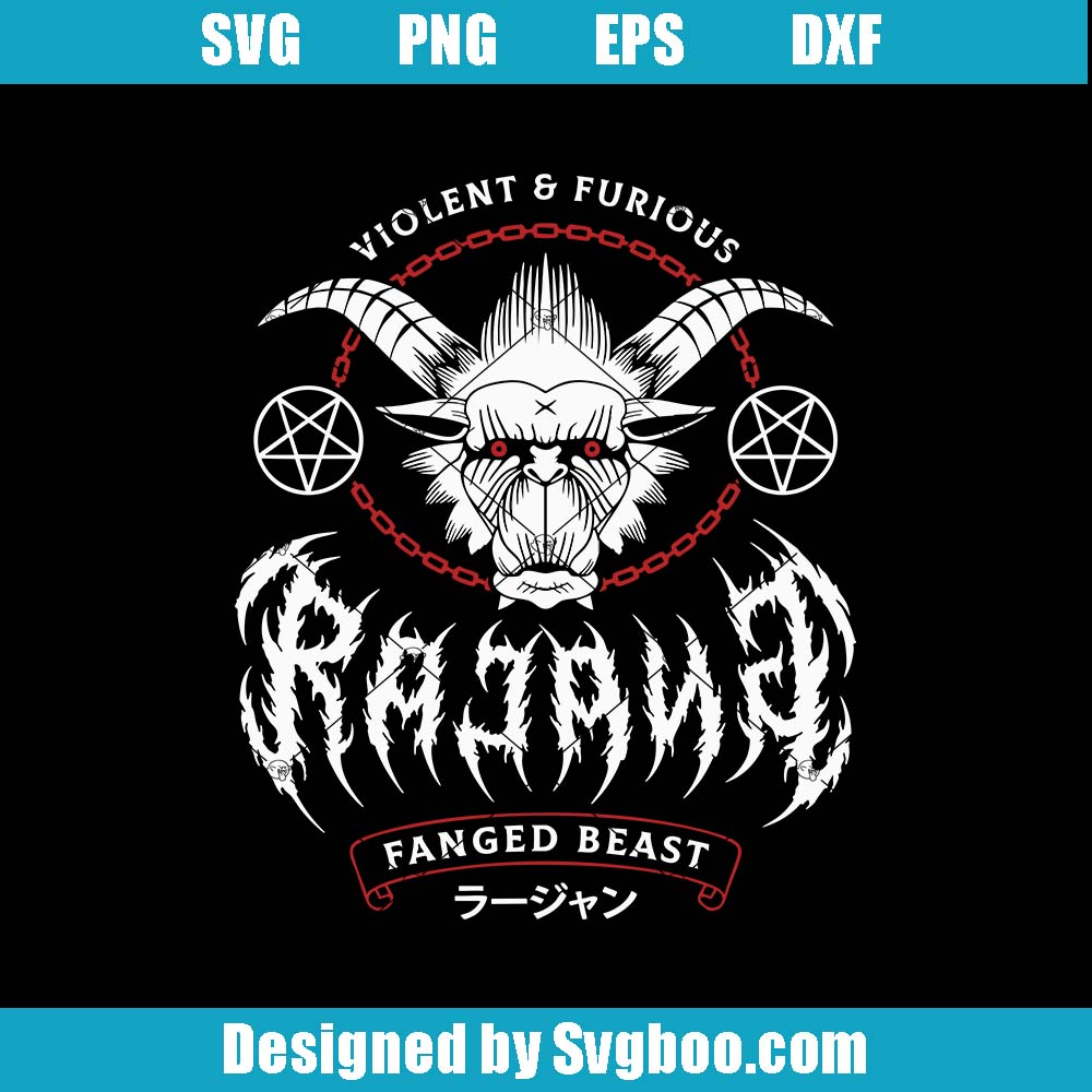 Rajang Black Metal Svg, Monster Hunter Svg, Furious Rajang Svg