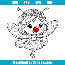 Red Nose Day Fairies Svg