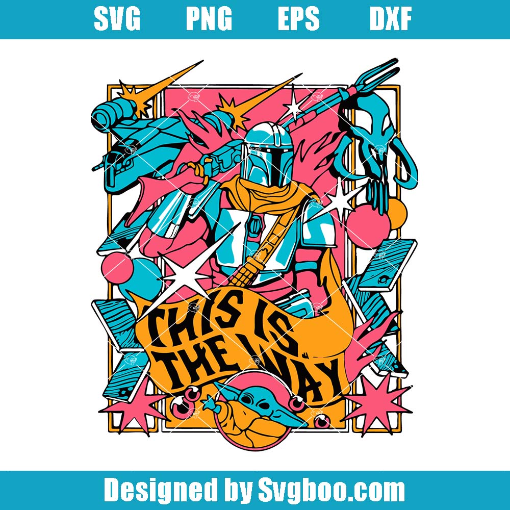 The Mandalorian Svg, Disney This Is The Way SVG, Star Wars Grogu Svg