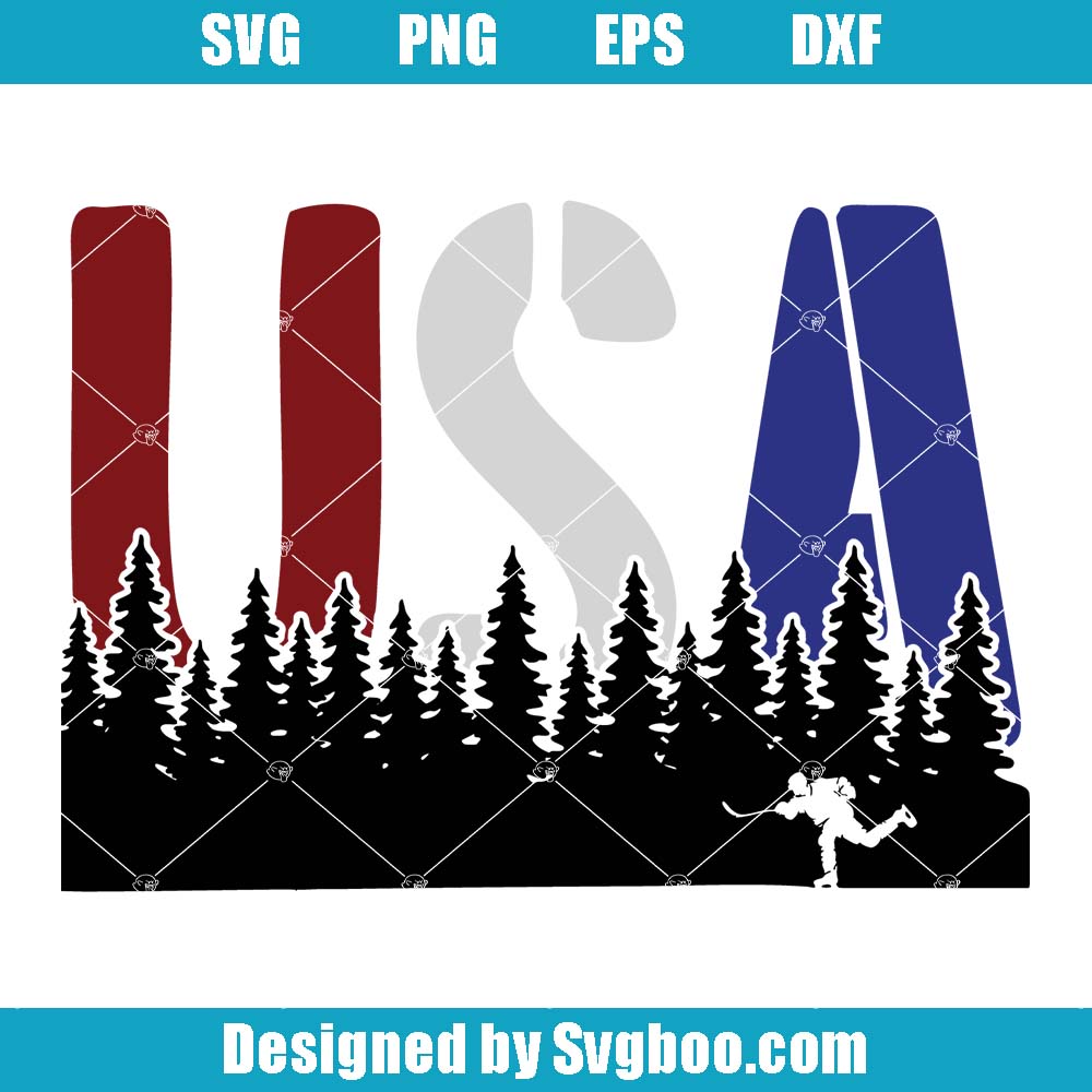 USA Hockey Svg, United States Svg, American Hockey Lover Svg USA Hockey Svg