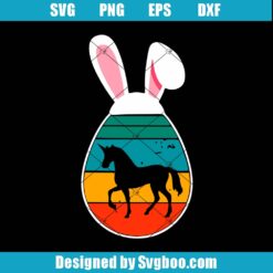 Unicorn Happy Easter Day Svg