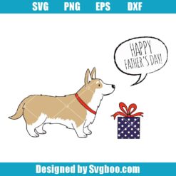 Corgi Father's Day Svg