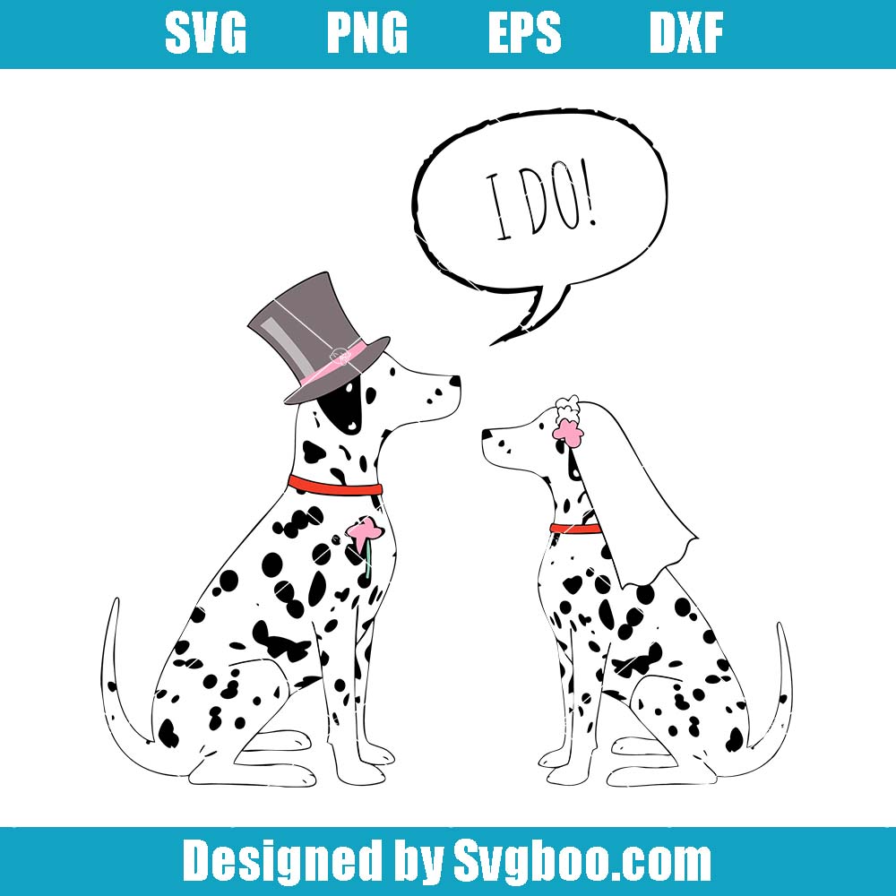 Dalmatian Wedding Svg, Dalmatian Couple Svg, Funny Wedding Svg Dalmatian Wedding Svg