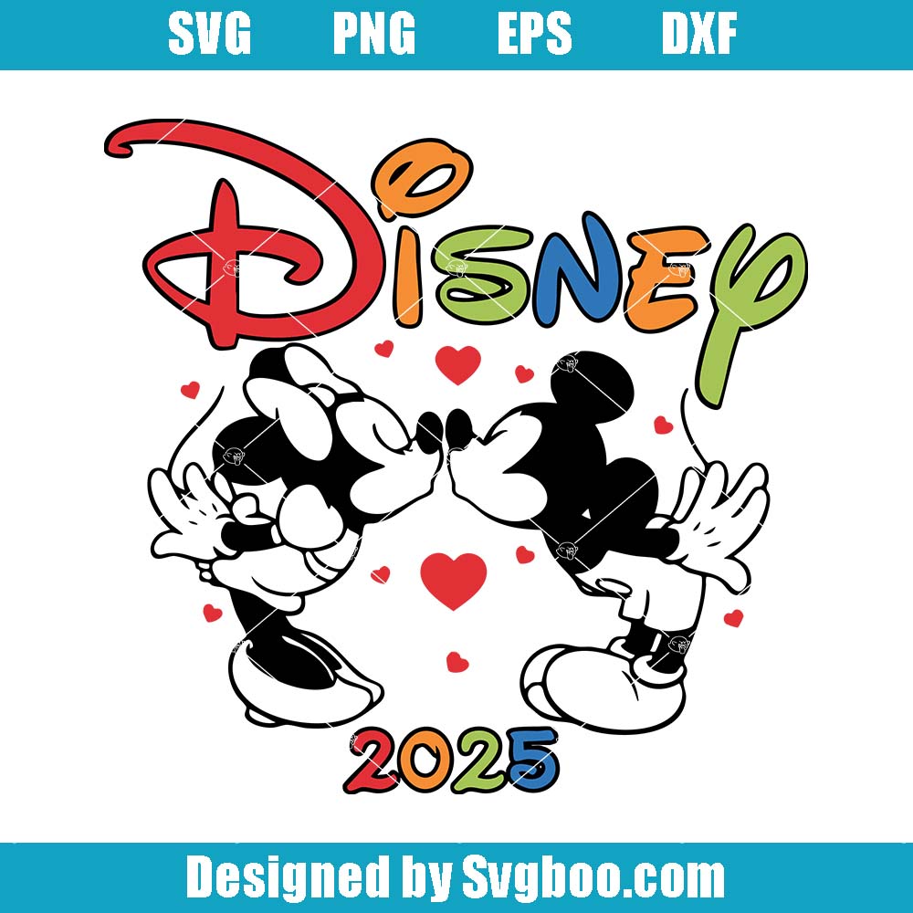 Disney 2025 Holidays Svg, Minnie And Mikey Mouse Svg, Disney Parks Svg Disney 2025 Holidays Svg