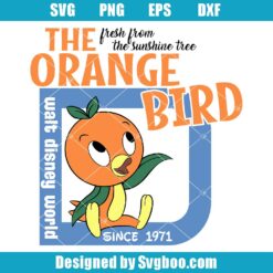 Disney Orange Bird Svg