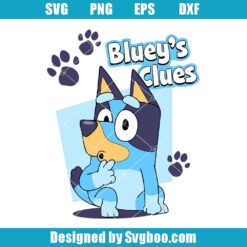 Funny Blueys Clues Svg
