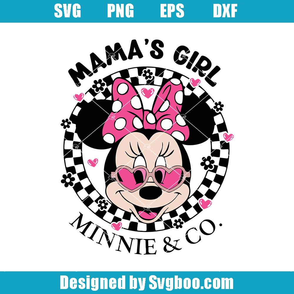 Mama's Girl Svg, Minnie Mama Girl Svg, Family Vacation Svg Mama's Girl Svg